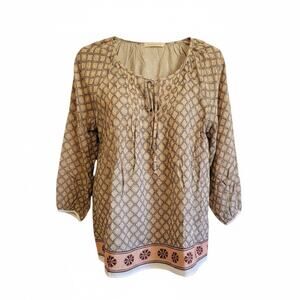 Mystree Womens Tunic Top Embroidered Boho Small
